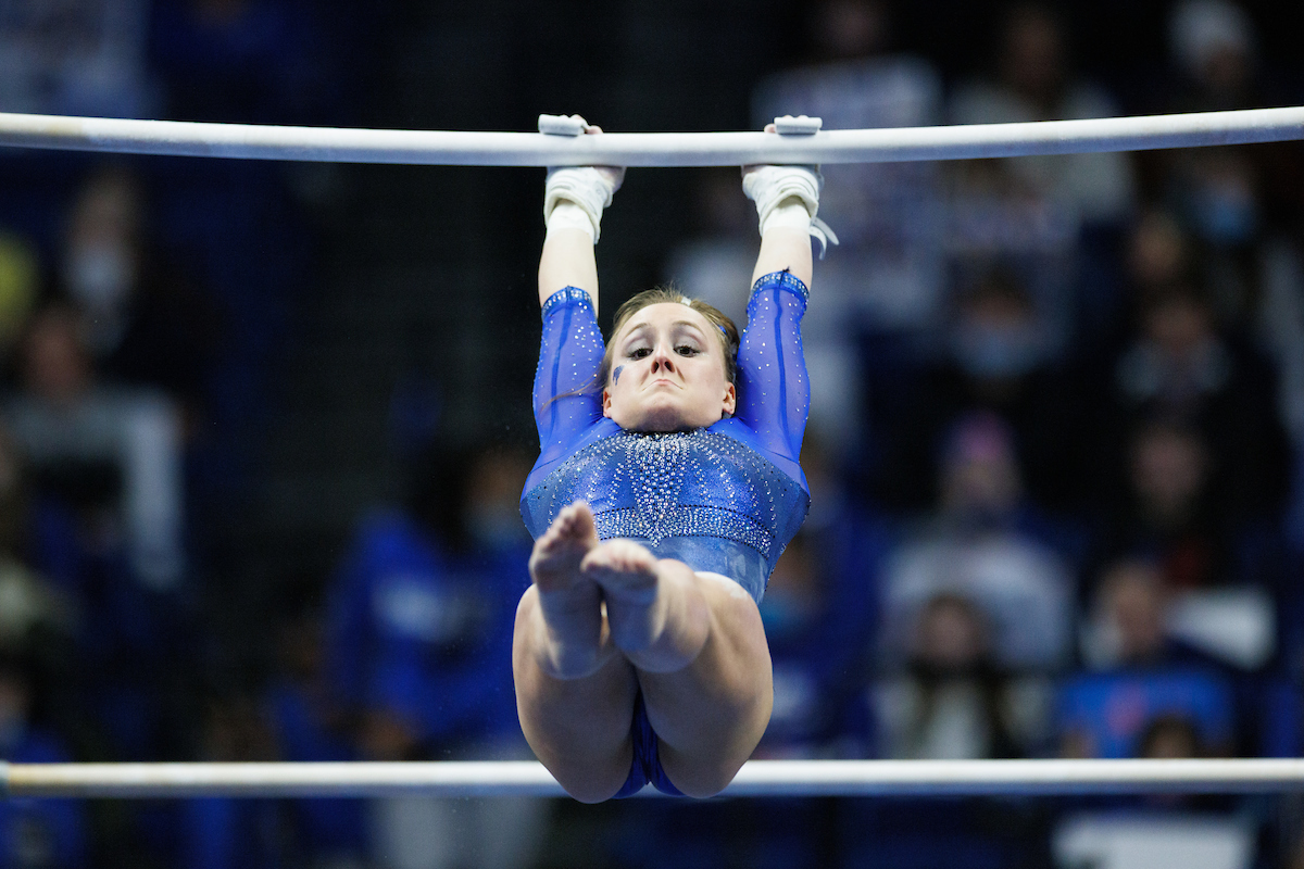 RAENA WORLEY.

Kentucky beats Ball State, 196.525-194.750.

Photo by Elliott Hess | UK Athletics