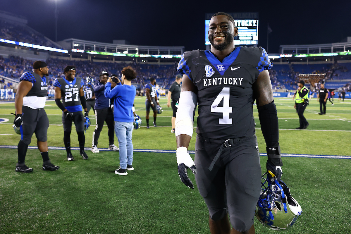 Josh Paschal.

UK beat LSU 42-21.

Photo by Elliott Hess | UK Athletics