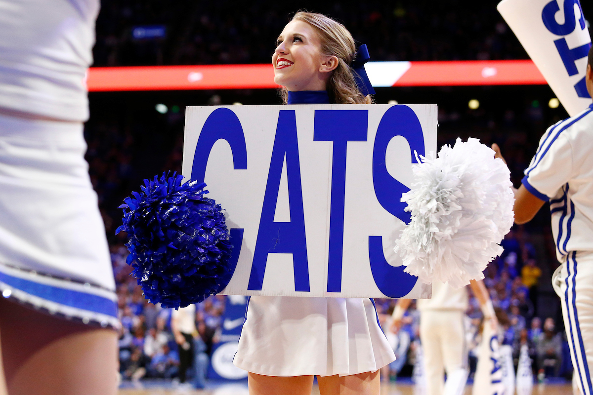 Cheer.

The University of Kentucky men's basketball team defeats Mississippi State 78-65 on Tuesday, January 23, 2017, in Lexington's Rupp Arena.

Photo by Quinn Foster I UK Athletics