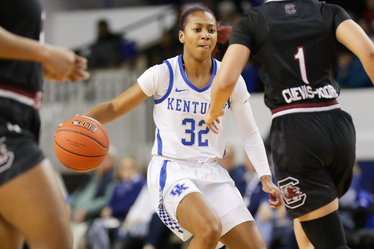 Jaida Roper. 

The UK women's basketball team falls to South Carolina.

Photo by Eddie Justice | UK Athletics