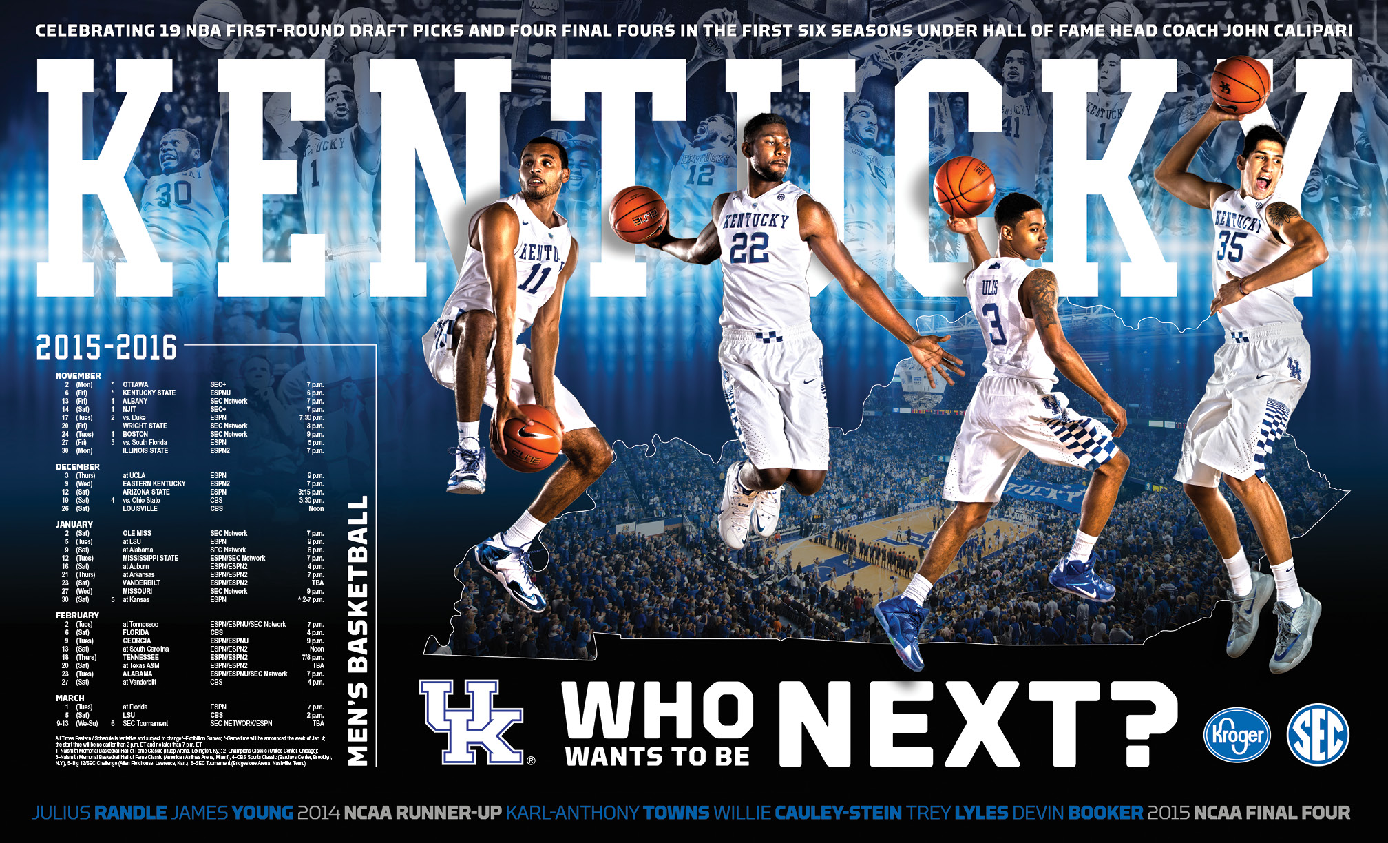 Men’s Basketball Posters Distributed This Week