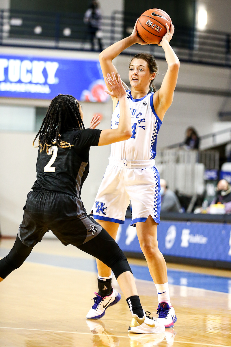 Emma King. 

Kentucky beat Vandy 80 - 73.

Photo by Eddie Justice | UK Athletics