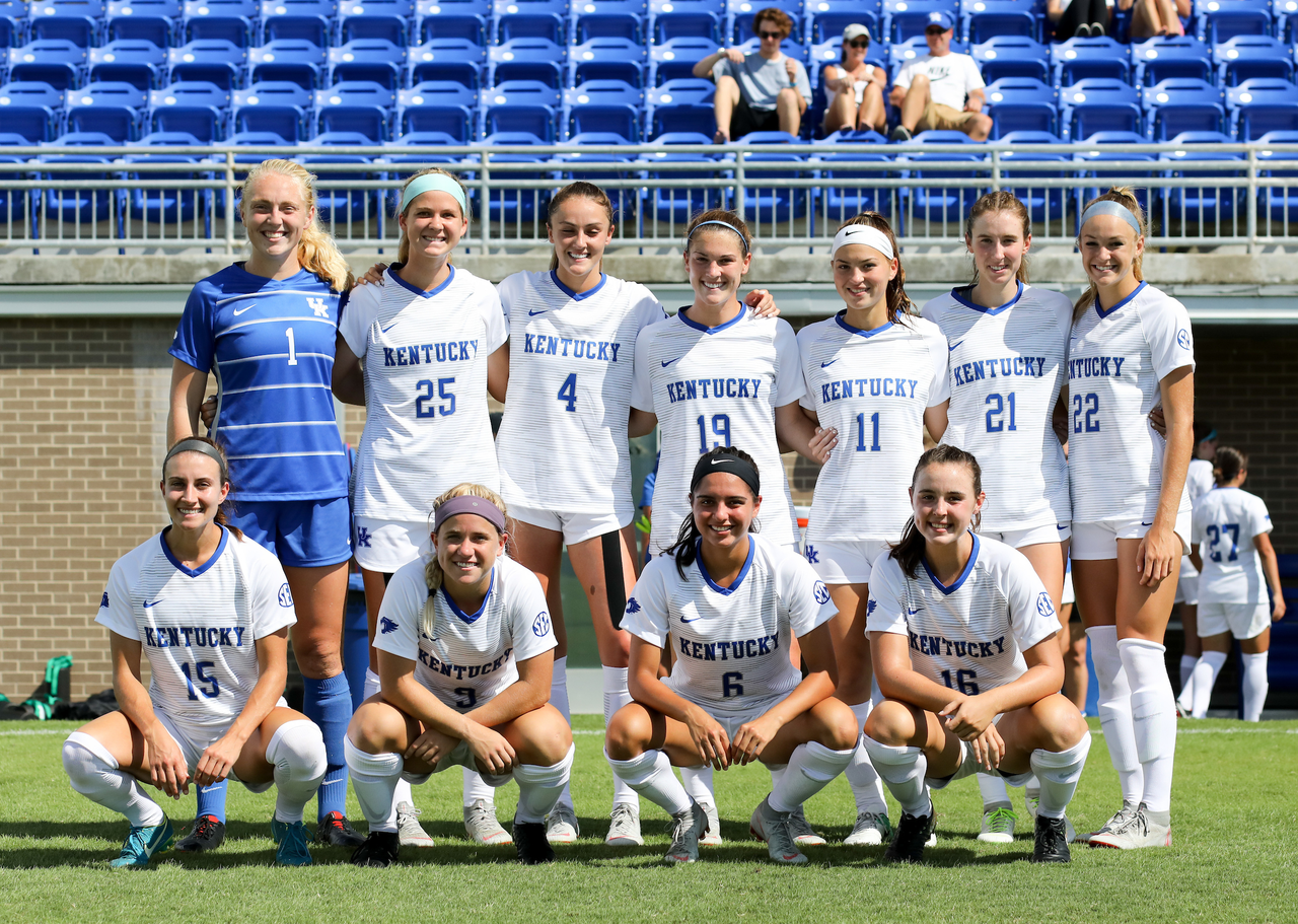 Team.

The University of Kentucky women's soccer team falls to Eastern Kentucky 1-0 Sunday, September 2, at the Bell Soccer Complex in Lexington, Ky.

Photo by Elliott Hess | UK Athletics