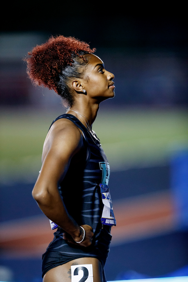 Masai Russell.

SEC Outdoor Track and Field Championships Day 1.

Photo by Elliott Hess | UK Athletics