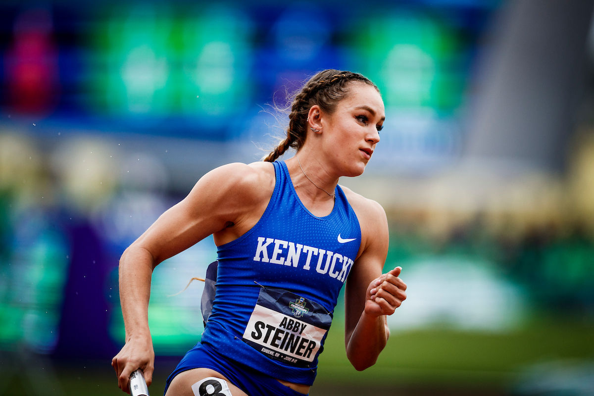 Abby Steiner.

Day Four. The UK women’s track and field team placed third at the NCAA Track and Field Outdoor Championships at Hayward Field in Eugene, Or.

Photo by Chet White | UK Athletics