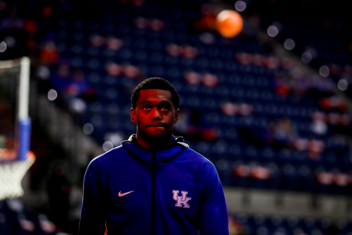 Keion Brooks Jr.

Kentucky beat Florida 76-58 at the O’Connell Center in Gainesville, Fla.

Photo by Chet White | UK Athletics