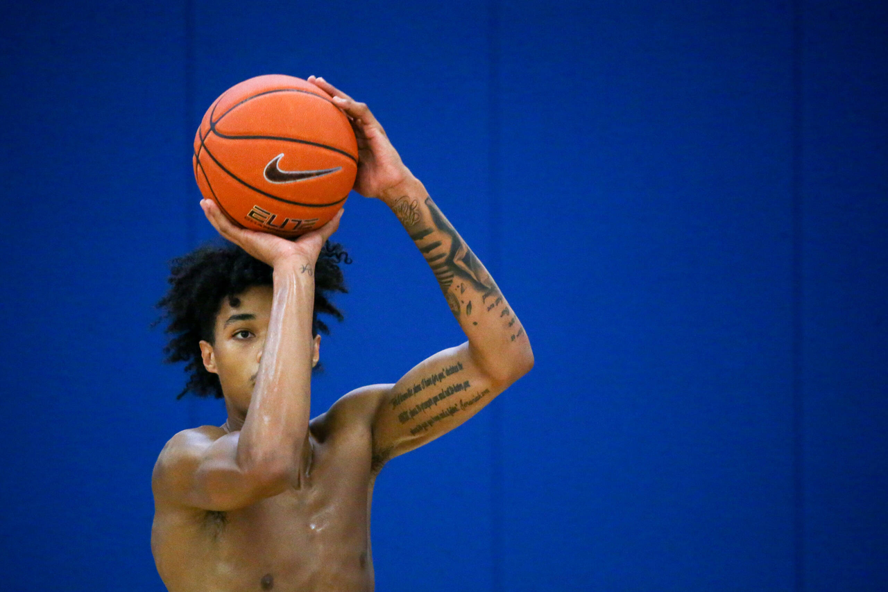 BJ Boston. 

Kentucky MBB Practice. 

Photo by Eddie Justice | UK Athletics