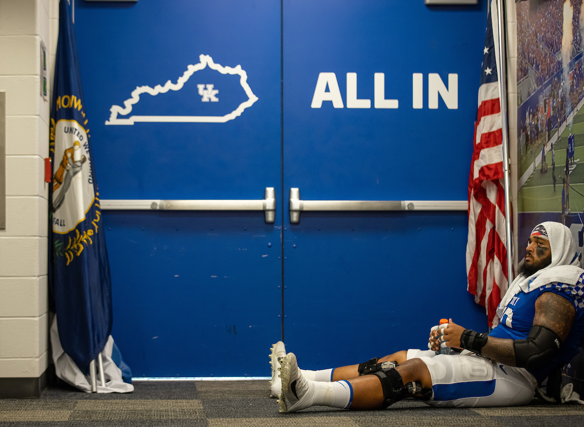 Darian Kinnard

UK beats UTC, 28-23.

Photo by Jacob Noger | UK Athletics