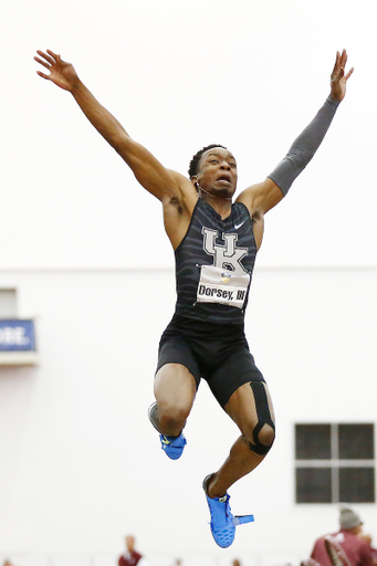 Fred Dorsey.

The University of Kentucky track and field team competes in day one of the 2018 SEC Indoor Track and Field Championships at the Gilliam Indoor Track Stadium in College Station, TX., on Saturday, February 24, 2018.

Photo by Chet White | UK Athletics