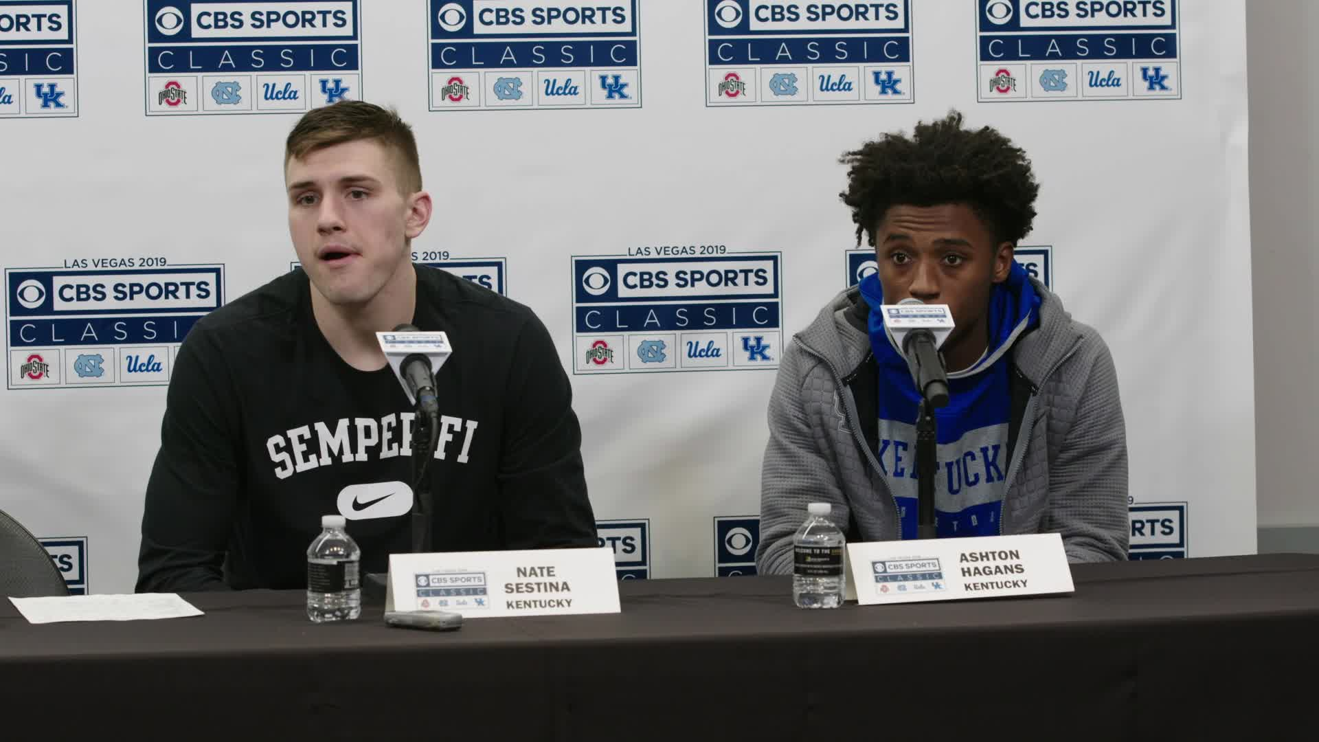 MBB: Sestina and Hagans - Ohio State Postgame