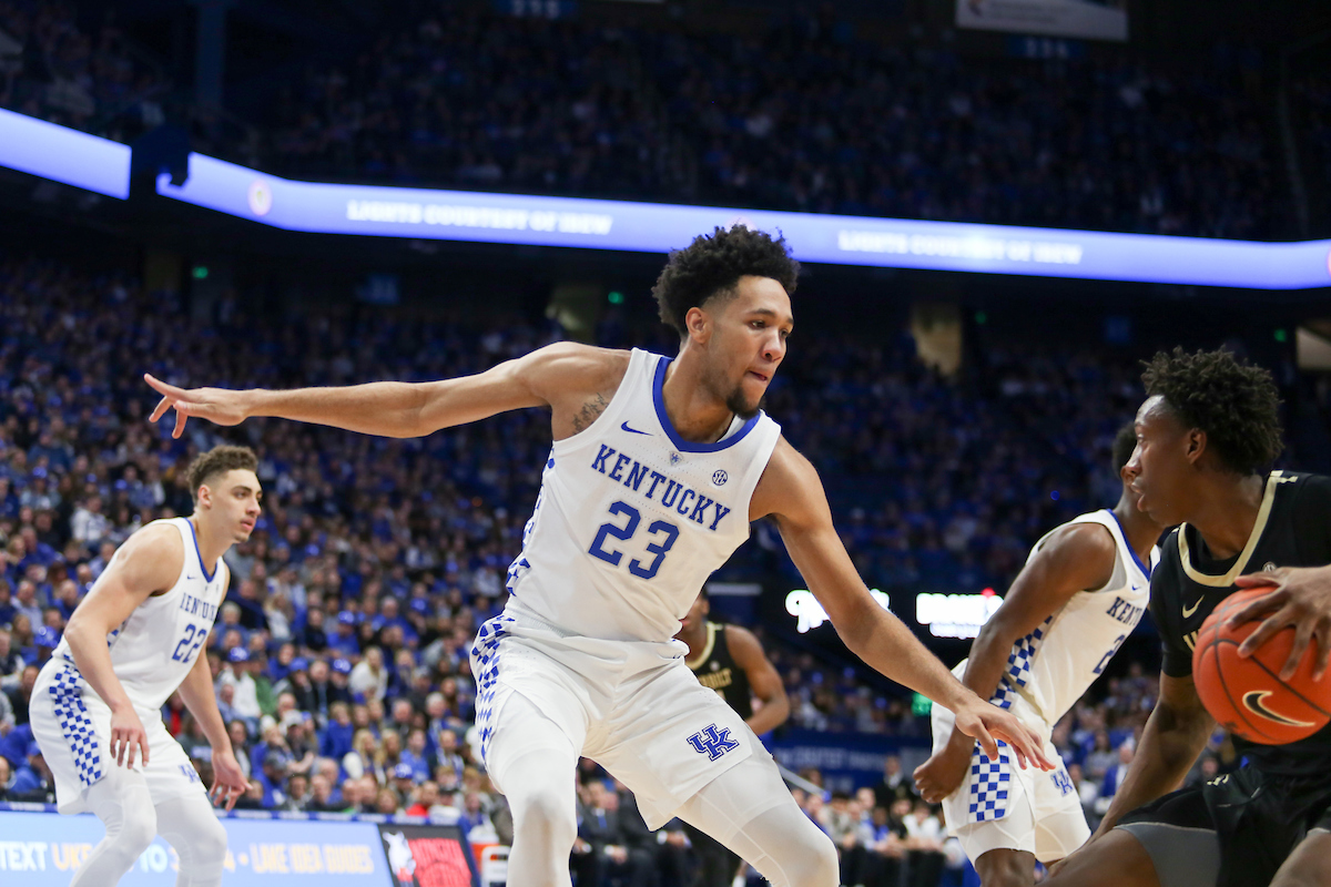 EJ Montgomery.

The University of Kentucky men's basketball team beats Vandy, 56-47. 

Photo by Hannah Phillips | UK Athletics