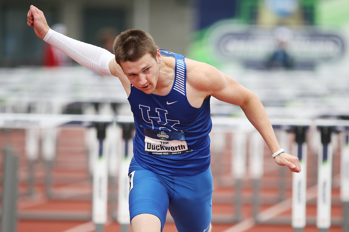 Tim Duckworth.

Day two of the NCAA Track and Field Outdoor National Championships. Eugene, Oregon. Thursday, June 7, 2018.

Photo by Chet White | UK Athletics