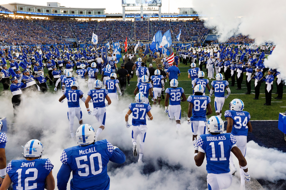 Pregame.


UK beat EMU 38-17.


Photo by Elliott Hess | UK Athletics