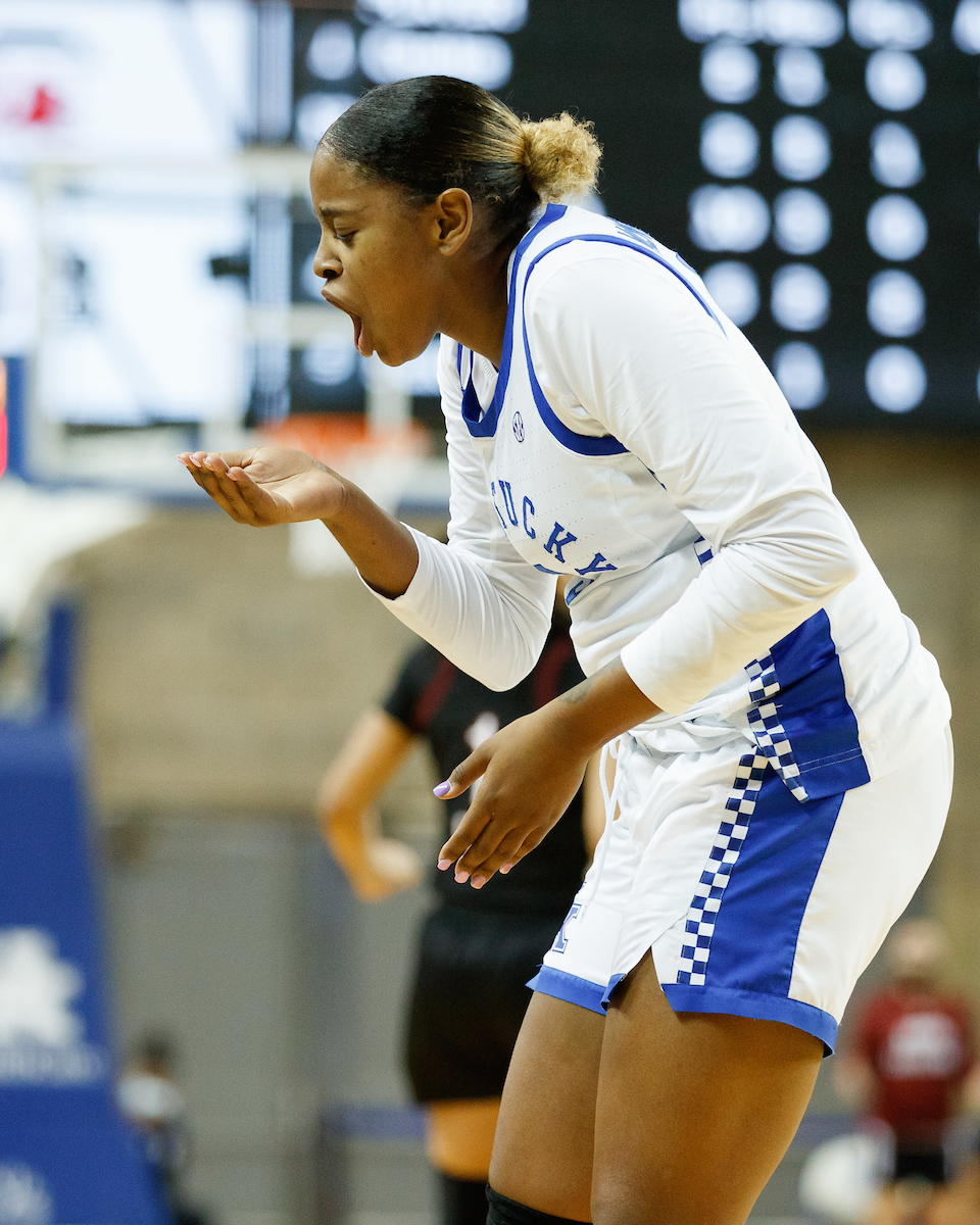 Keke Mckinney.

Kentucky falls to South Carolina 75-70.

Photo by Elliott Hess | UK Athletics