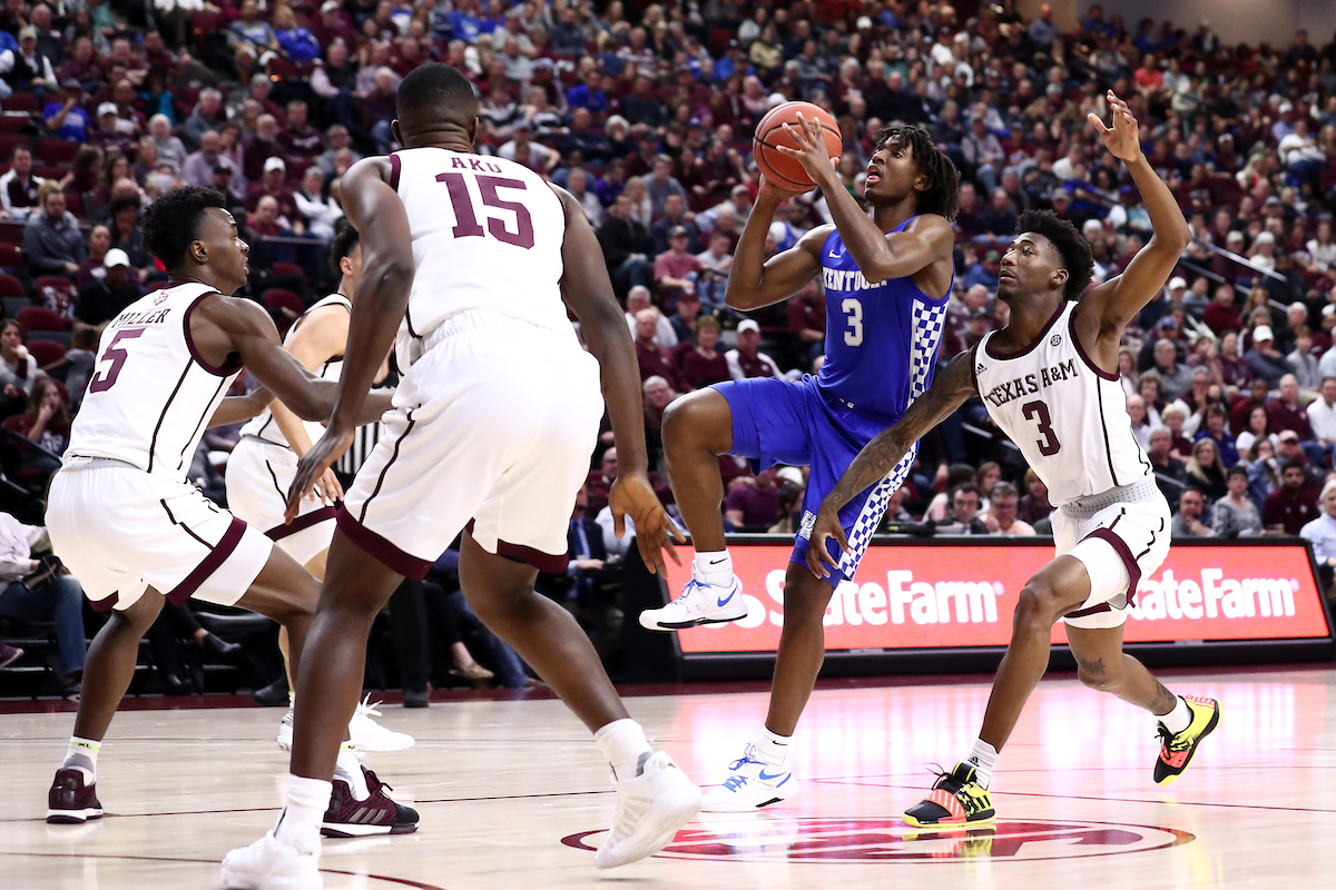 Tyrese Maxey.

Kentucky beat Texas A&M 69-60.

Photo by Elliott Hess | UK Athletics
