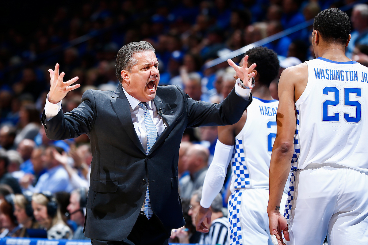 John Calipari.

The University of Kentucky men's basketball team beats South Carolina 76-48.

Photo by Chet White| UK Athletics
