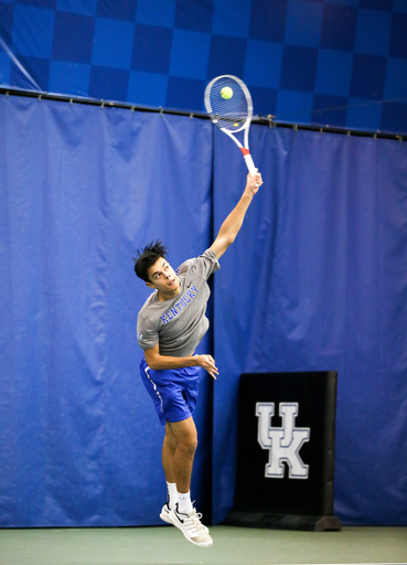 Theo McDonald.

University of Kentucky men's tennis hosts Duke.

Photo by Maddie Baker | UK Athletics
