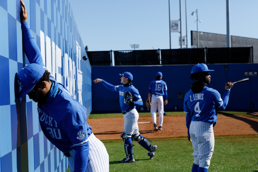 Bullpen warmup.

Kentucky beats EKU, 6-3.

Photo by Elliott Hess | UK Athletics