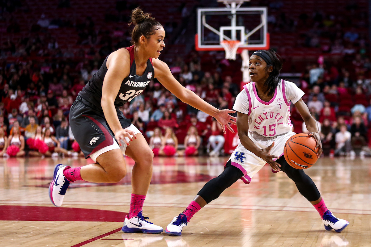 Chasity Patterson. 

Kentucky falls to Arkansas 103-85.

Photo by Eddie Justice | UK Athletics