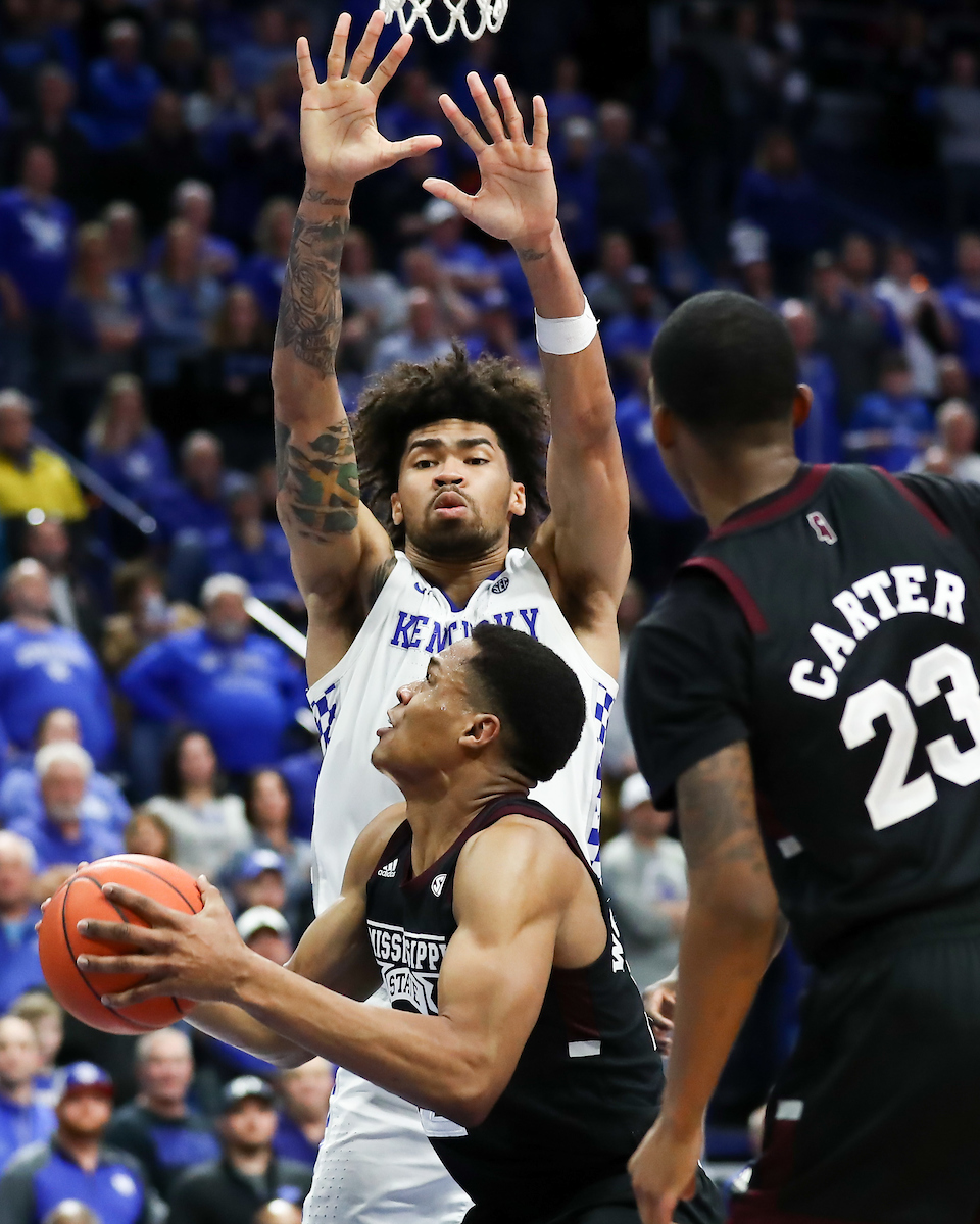 Nick Richards.

Kentucky beat Miss St. 80-72.

Photo by Elliott Hess | UK Athletics