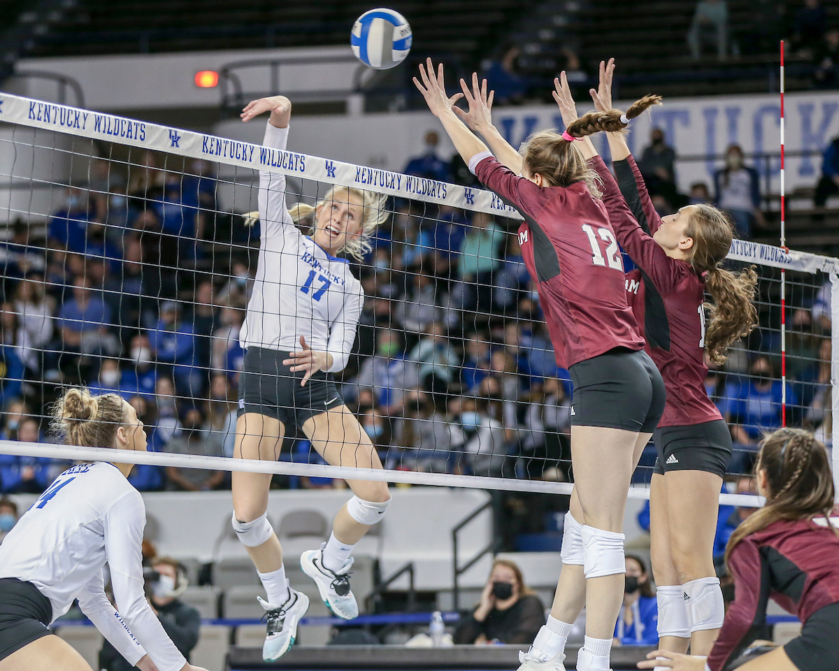 Alli Stumler.

Kentucky sweeps Texas A&M 3 - 0.

Photo by Sarah Caputi | UK Athletics