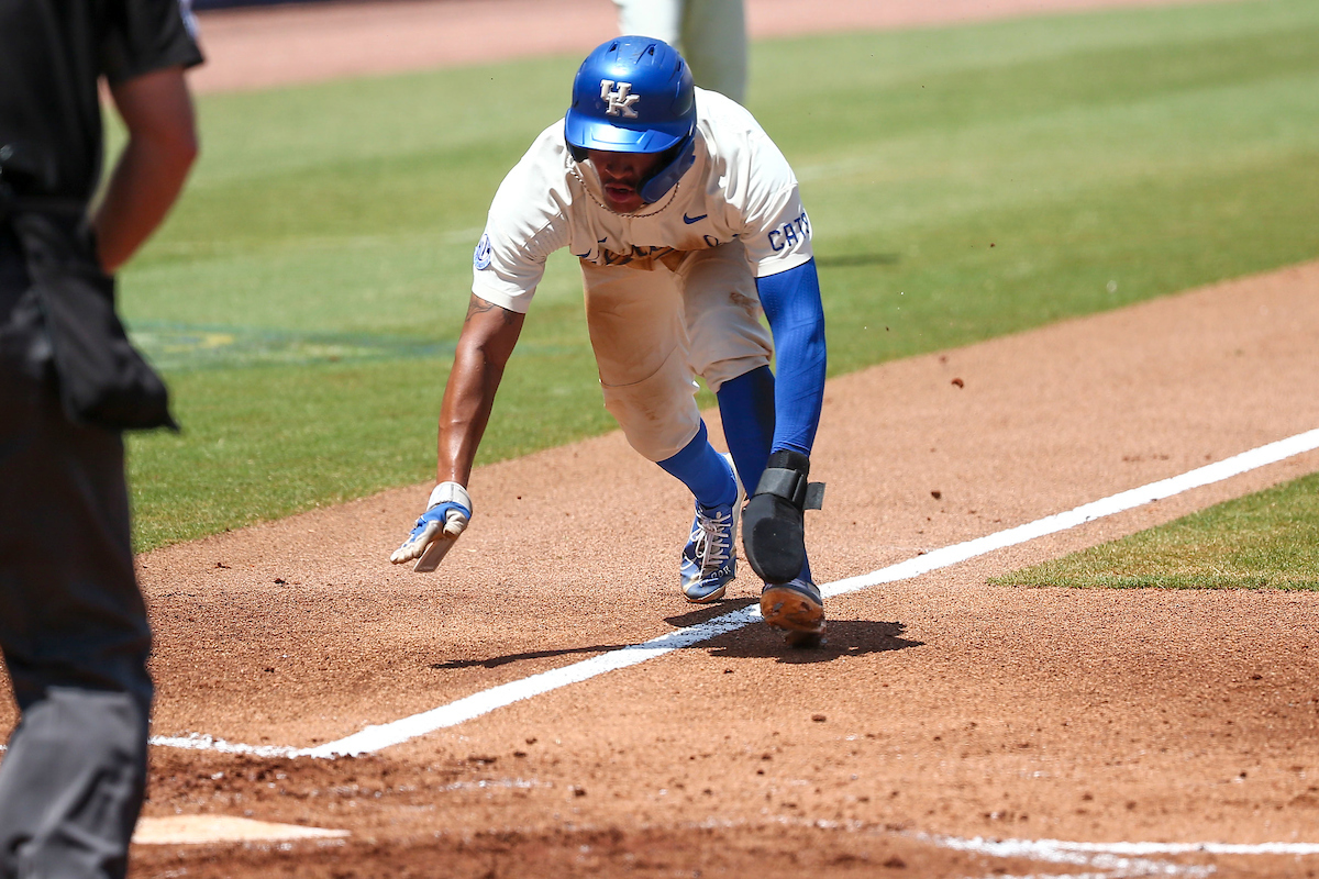 Daniel Harris IV. 

Kentucky defeats LSU 7-2.

Photo by Sarah Caputi | UK Athletics