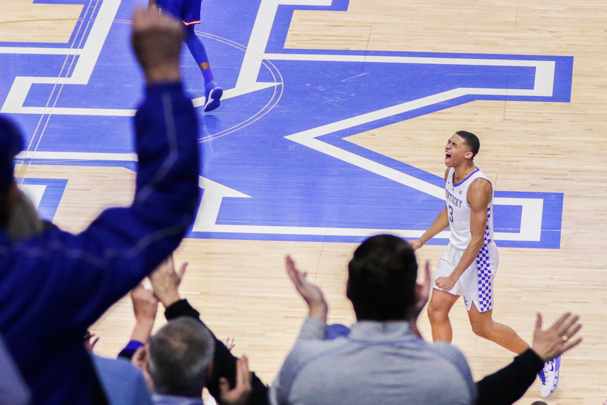 Keldon Johnson.

The UK men's basketball team beat Kansas 71-63 at Rupp Arena on Saturday, January 26, 2019.

Photo by Eddie Justice | UK Athletics