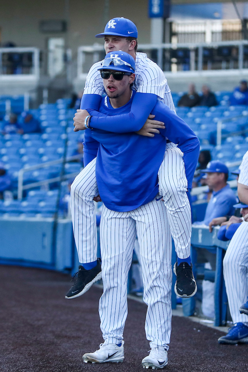 Christian Howe. Austin Strickland.

Kentucky defeats Dayton 12-1.

Photo by Sarah Caputi | UK Athletics