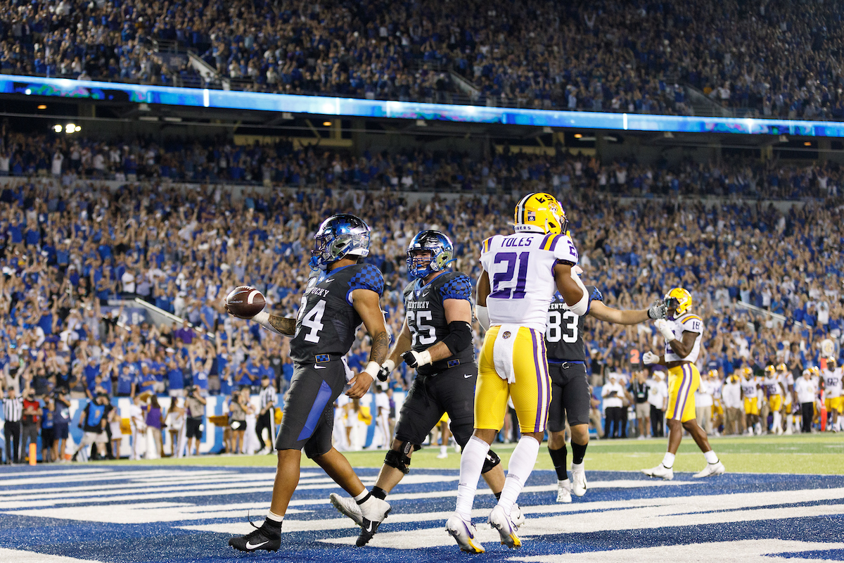 Chris Rodriguez Jr.

UK beat LSU 42-21.

Photo by Elliott Hess | UK Athletics