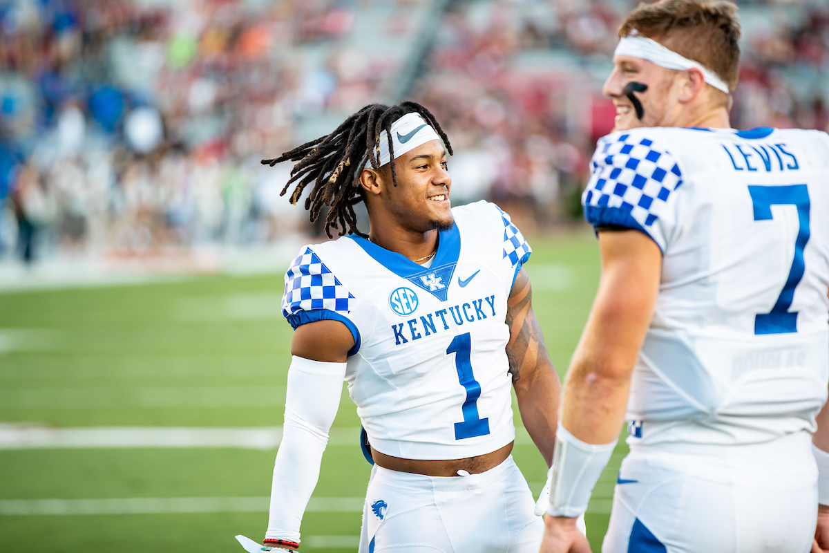 Wan'Dale Robinson & Will Levis

Kentucky beats South Carolina, 16-10.

Photo by Jacob Noger UK Athletics