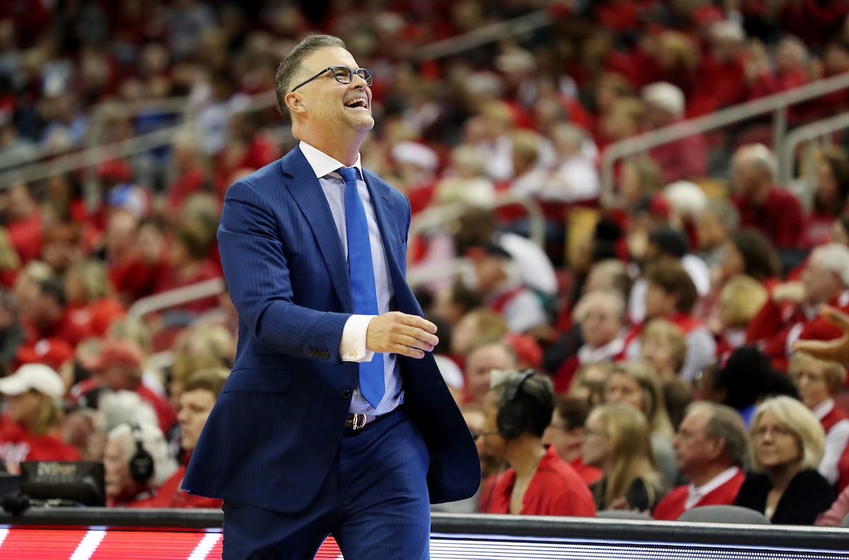 Matthew Mitchell

Women's Basketball loses to Louisville on Sunday, December 9, 2018 at the Yum! Center.  

Photo by Britney Howard  | UK Athletics