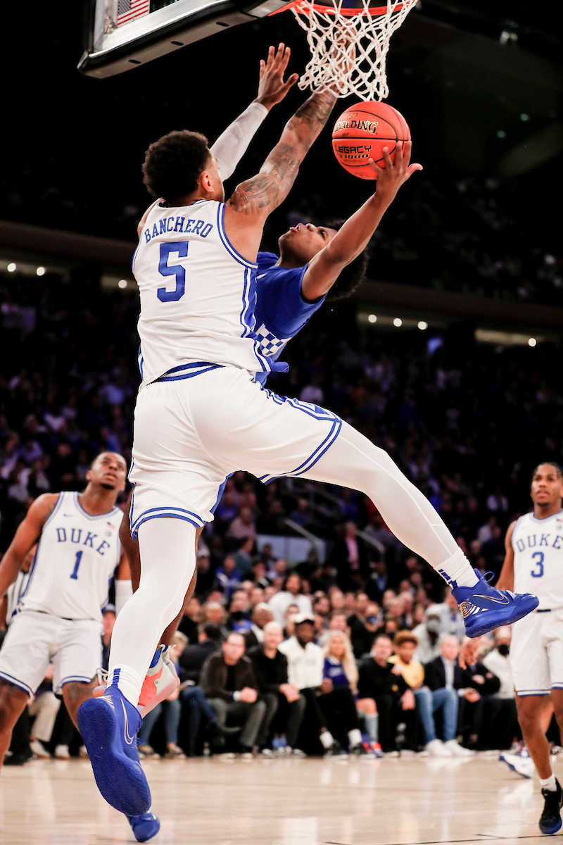 Sahvir Wheeler.

Kentucky loses to Duke 79-71 in the Champions Classic at Madison Square Garden in New York on Nov. 9, 2021.

Photos by Chet White | UK Athletics
