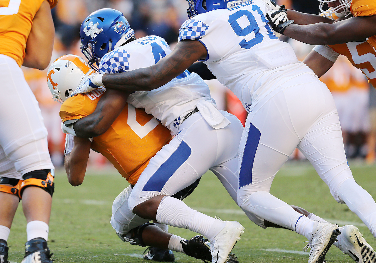 Josh Allen


Football falls to Tennessee 24-7.

Photo by Britney Howard  | UK Athletics