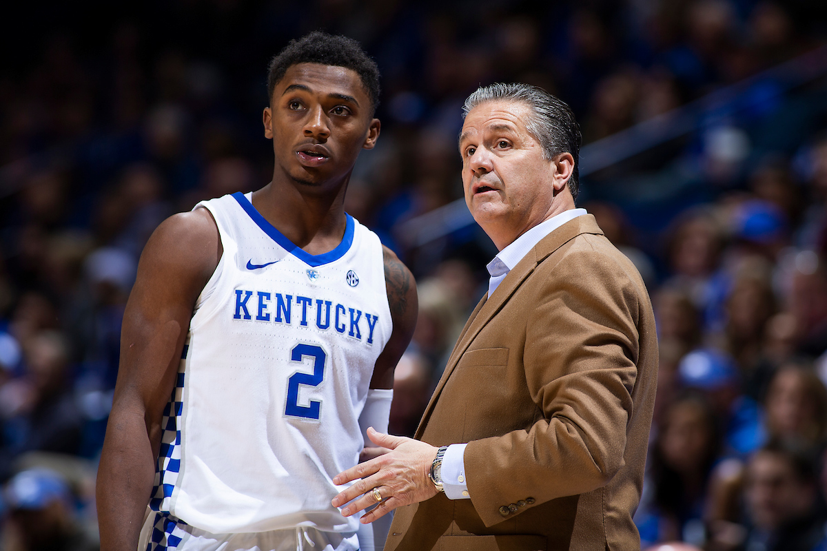 John Calipari. Ashton Hagans.

Kentucky beats Monmouth at Rupp Arena 90-44.

Photo by Chet White | UK Athletics