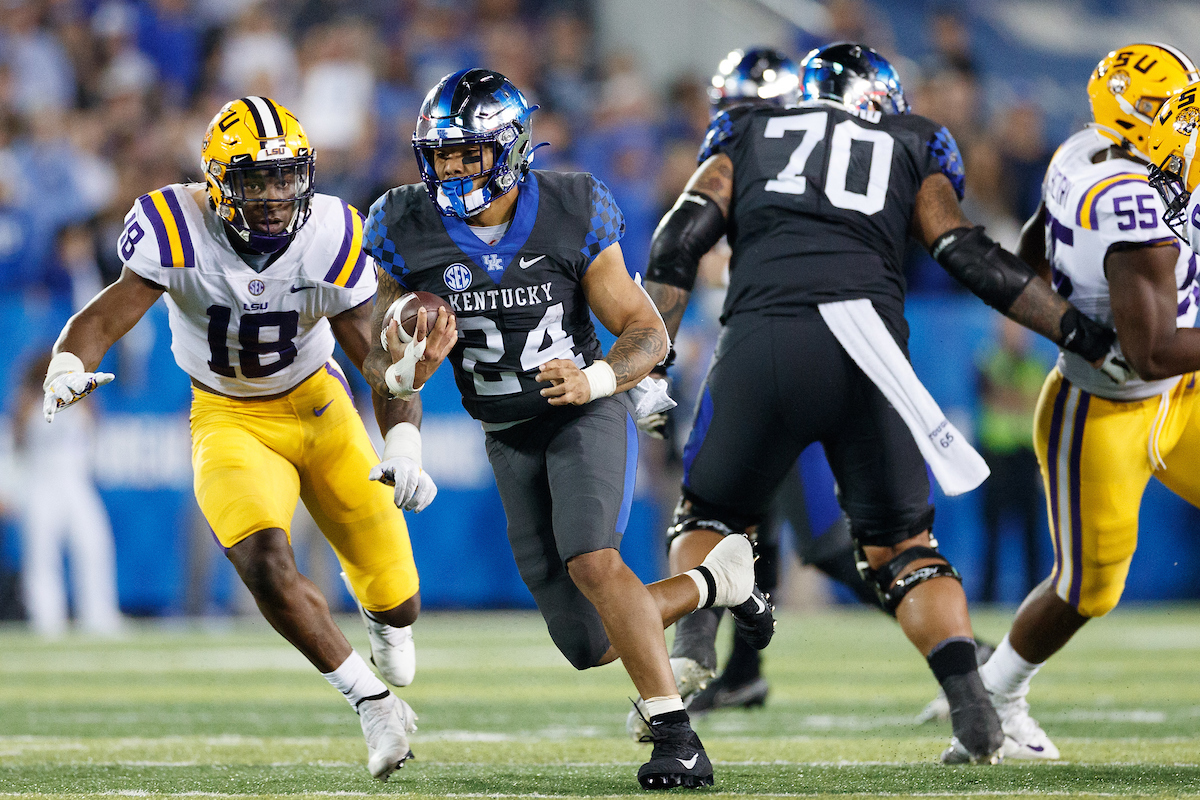 Chris Rodriguez Jr.

UK beat LSU 42-21.

Photo by Elliott Hess | UK Athletics