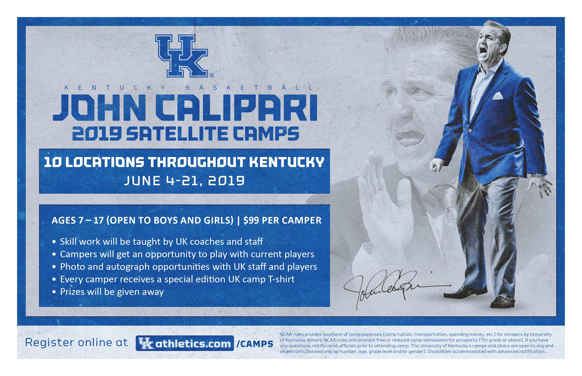 John Calipari Satellite Camp Tour Returns with 10 Stops in June