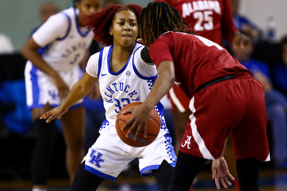 Jaida Roper.

Kentucky beat Alabama 66-62.

Photo by Grace Bradley | UK Athletics