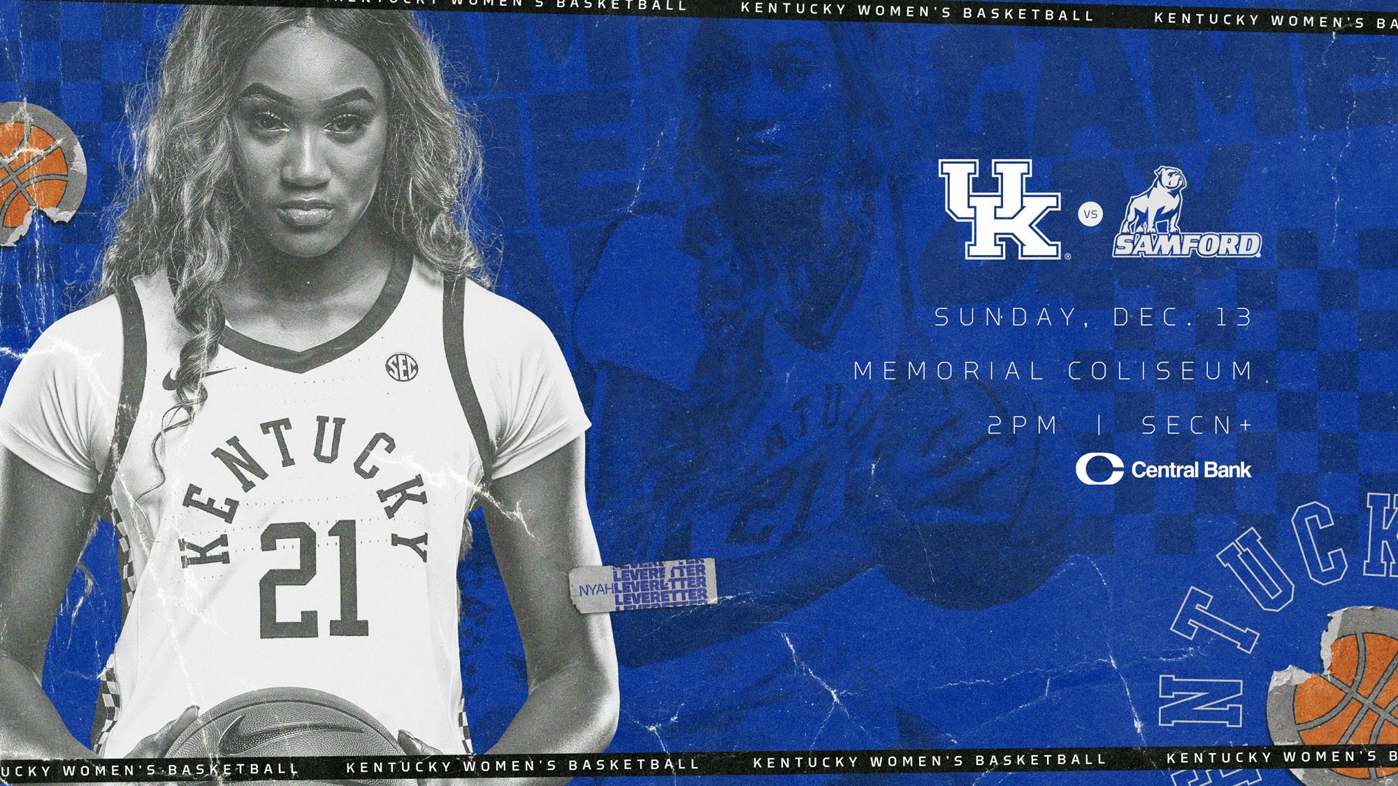 No. 9 Kentucky Welcomes Samford Sunday in Memorial Coliseum