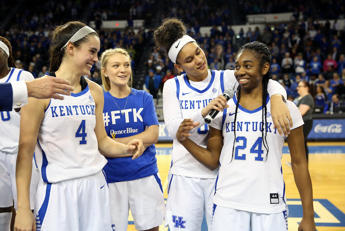 Seniors

The UK Women's Basketball team beat LSU on Senior Day on Sunday, February 24, 2019.

Photo by Britney Howard | UK Athletics
