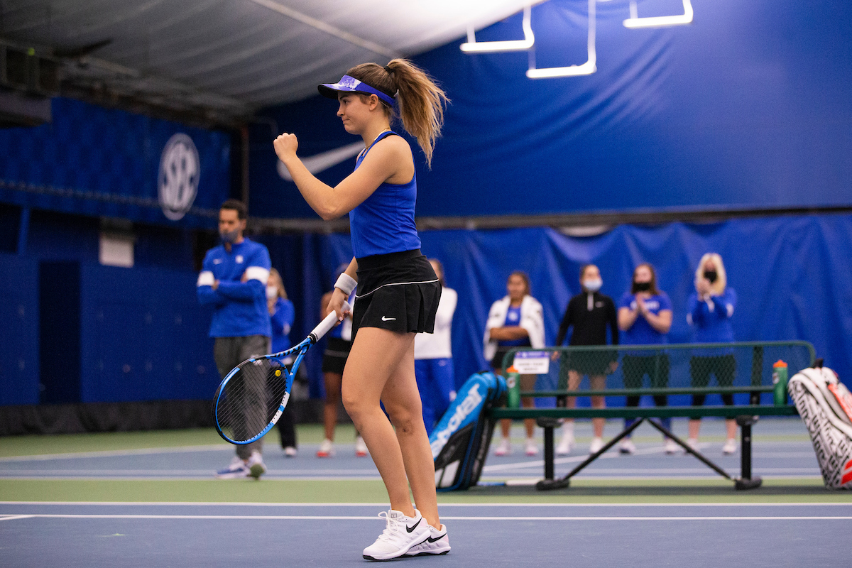 Carla Girbau.

Kentucky defeats Cincinnati 6-1.

Photo by Grace Bradley | UK Athletics