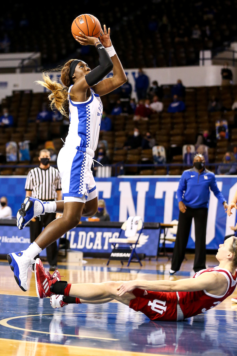 Rhyne Howard.  

Kentucky beats Indiana 72-68.

Photo by Eddie Justice | UK Athletics