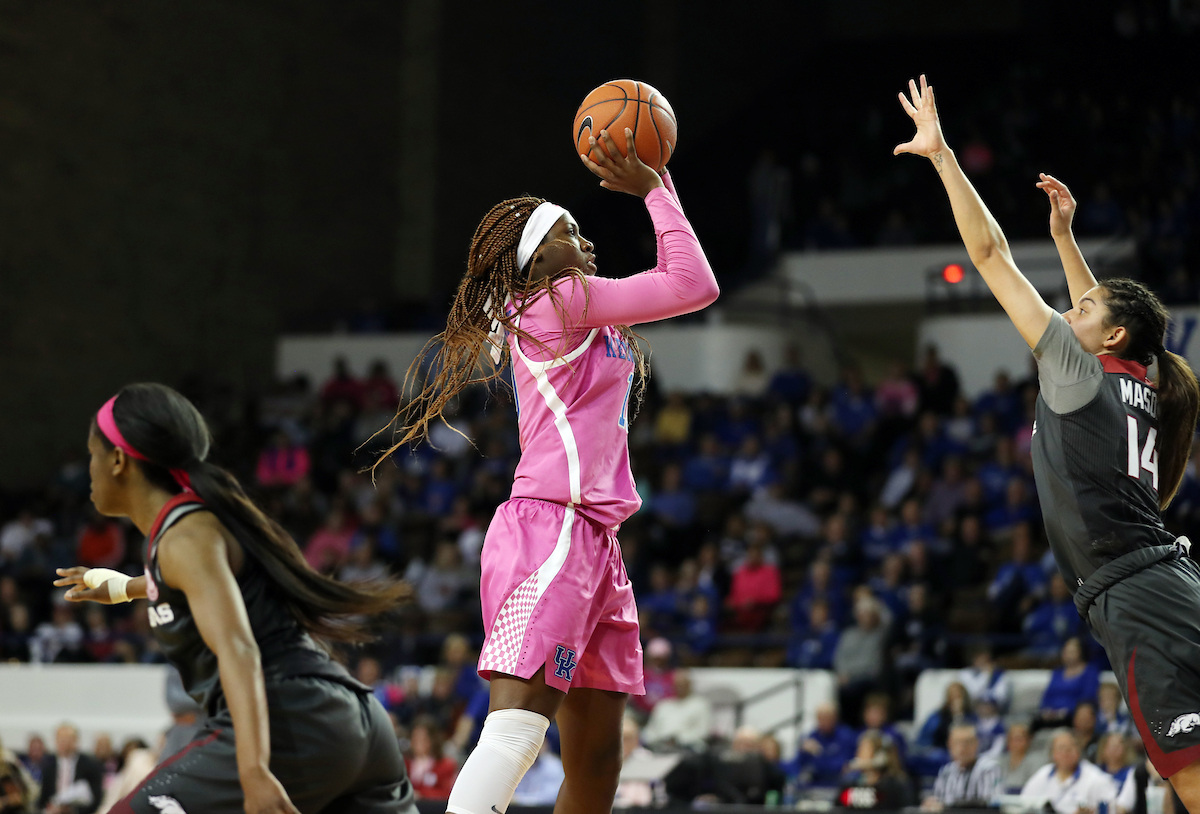 Rhyne Howard

The UK Women's Basketball team beat Arkansas.
Photo by Britney Howard | UK Athletics