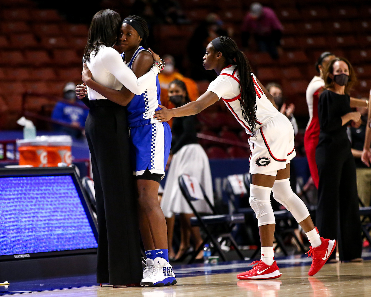 Rhyne Howard. 

Kentucky loses to Georgia 78-66 at the SEC Tournament. 

Photo by Eddie Justice | UK Athletics