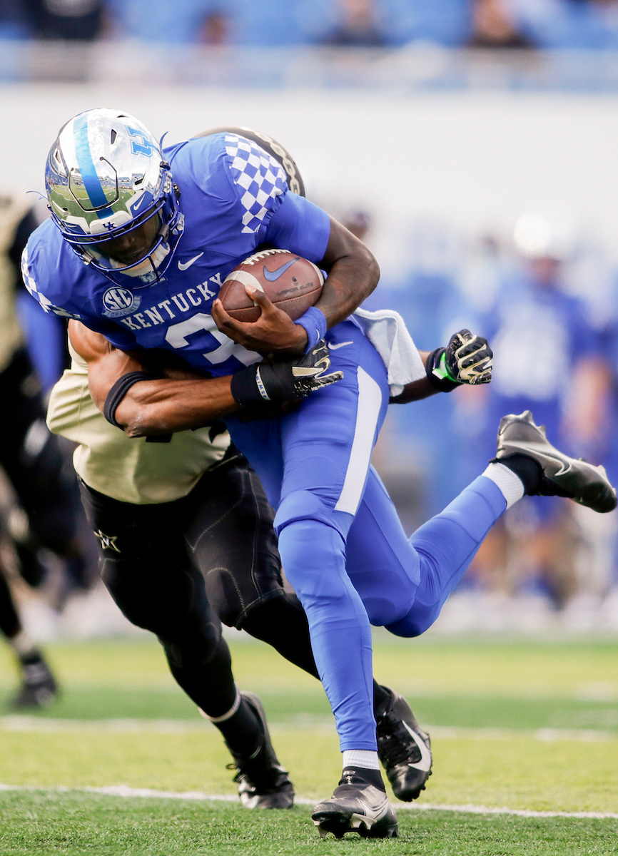 Terry Wilson.

UK beat Vandy 38-35.

Photo by Chet White | UK Athletics