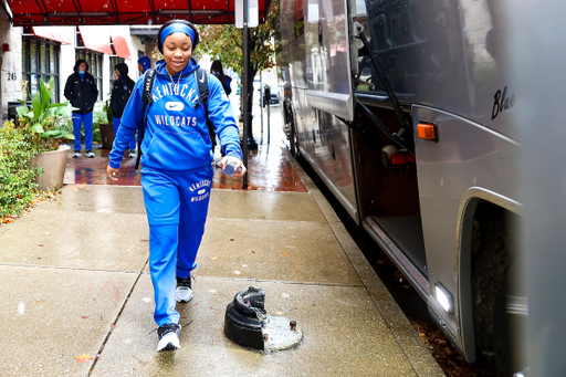 Kristen Crenshaw-Gill. 

Kentucky at Indiana Shootaround.

Photo by Eddie Justice | UK Athletics