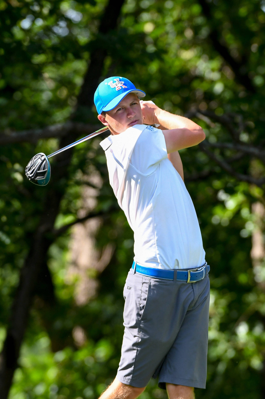Cooper Musselman at the 2018 NCAA Men's Golf National Championship.
