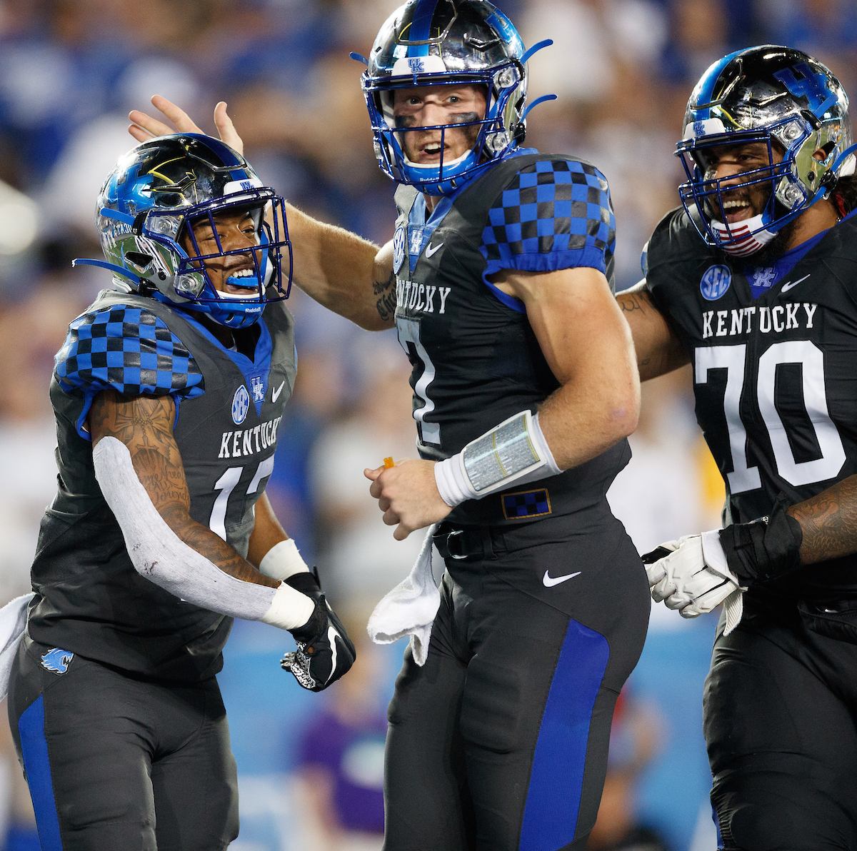 JuTahn McClain. Will Levis.

UK beat LSU 42-21.

Photo by Elliott Hess | UK Athletics