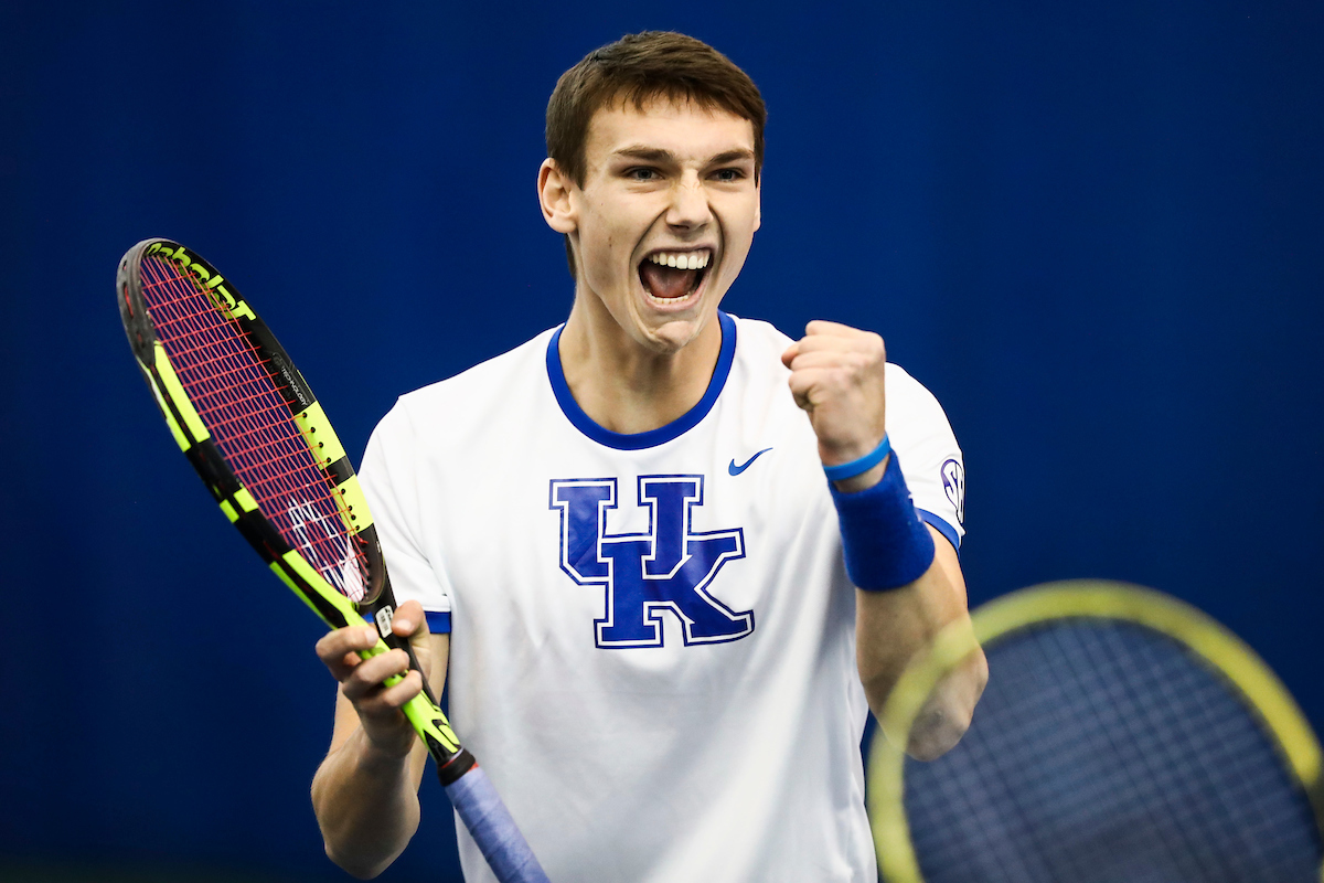 Cesar Bourgois.

Kentucky beat Memphis 4-1.

Photo by Chet White | UK Athletics