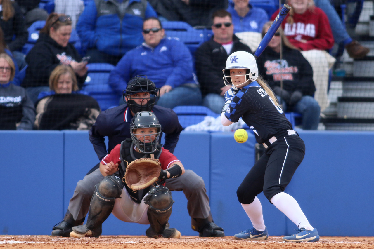 Jenny Schaper.

The University of Kentucky softball team beat Alabama 11-6 on Saturday, March 31st, 2018, at John Cropp Stadium in Lexington, Ky.

Photo by Quinn Foster I UK Athletics