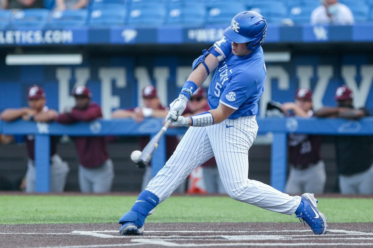TJ Collett.

Kentucky beats EKU 7 - 6.

Photo by Sarah Caputi | UK Athletics